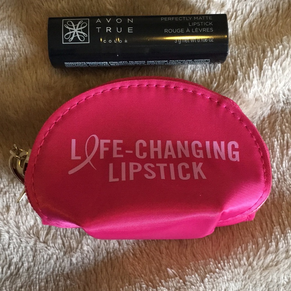 Avon Pink Hope Iconic Lipstick Set - Lipstick and Lipstick Case